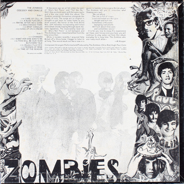 The Zombies - Odessey And Oracle (LP, Album, RP, Ter) (Very Good Plus (VG+)) - Image 2
