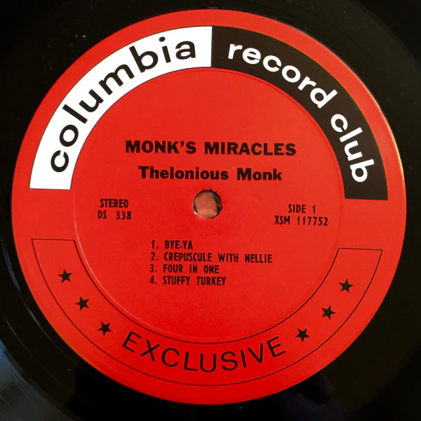 Thelonious Monk - Monk's Miracles (LP, Comp, Club) (Near Mint (NM or M-)) - Image 3
