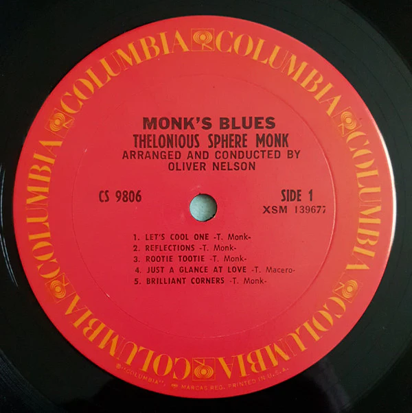 Thelonious Monk - Monk's Blues (LP, Album, RE) (Very Good Plus (VG+)) - Image 3