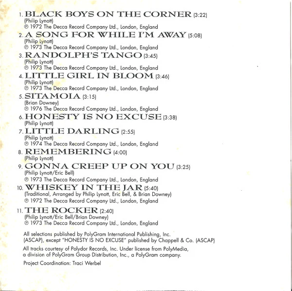 Thin Lizzy Featuring Eric Bell And Gary Moore - Remembering Part 1 (CD, Comp, RE) (Near Mint (NM or M-)) - Image 5