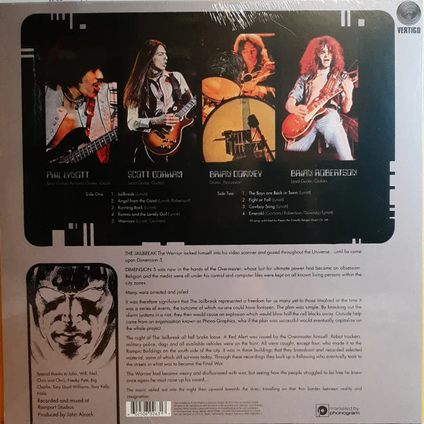 Thin Lizzy - Jailbreak (LP, Album, RE, 180) (Near Mint (NM or M-)) - Image 2