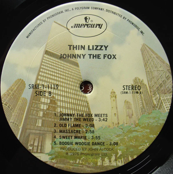 Thin Lizzy - Johnny The Fox (LP, Album, San) (Near Mint (NM or M-)) - Image 4