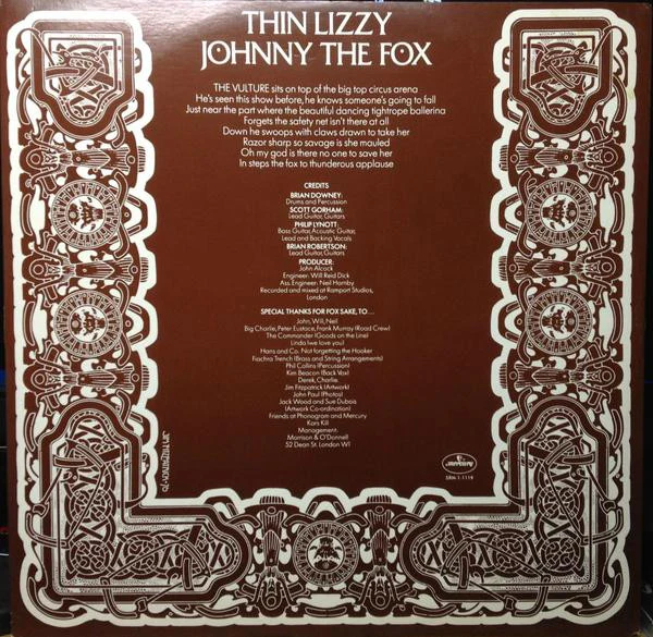 Thin Lizzy - Johnny The Fox (LP, Album, San) (Near Mint (NM or M-)) - Image 5