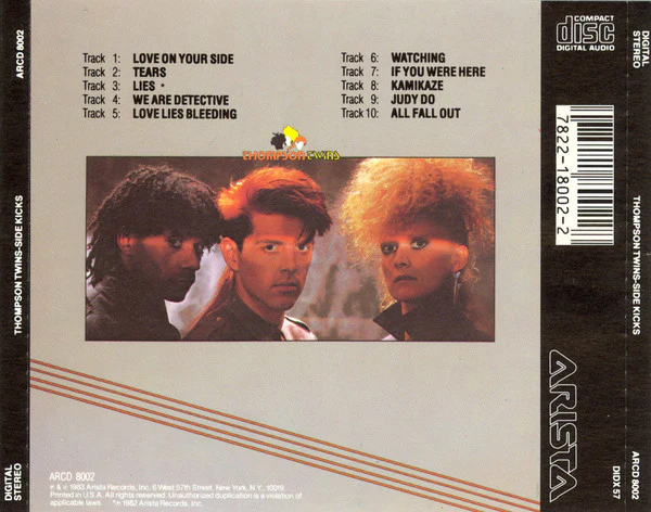 Thompson Twins - Side Kicks (CD, Album) (Near Mint (NM or M-)) - Image 2