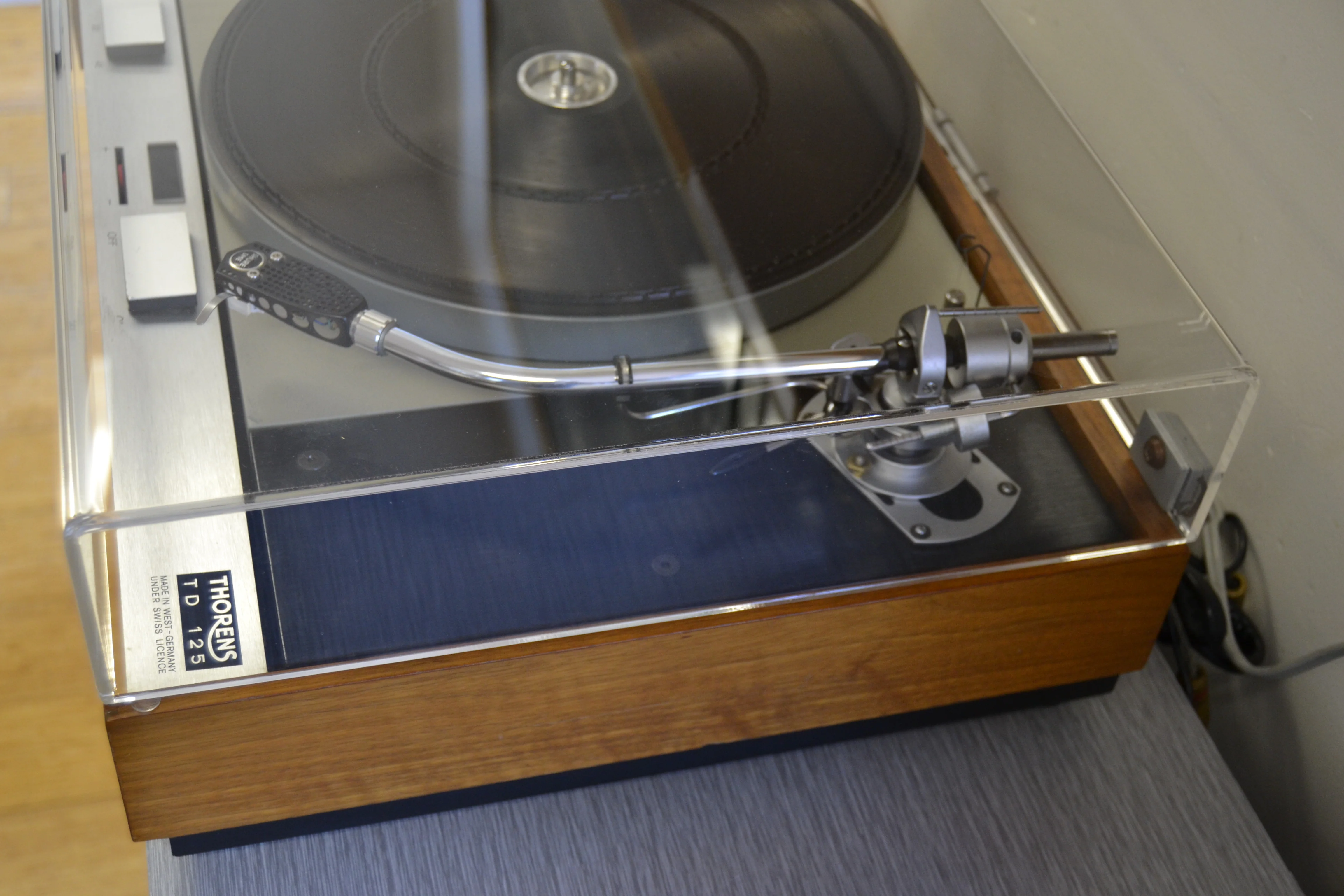 Thorens TD-125 Turntable with Shure SME 3009 Tonearm - NEW Dust Cover - Image 19