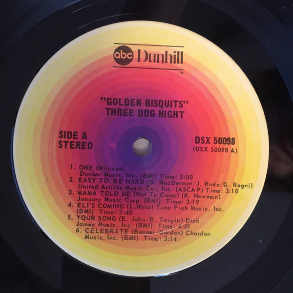 Three Dog Night - Golden Bisquits (LP, Comp, RE, Gat) (Near Mint (NM or M-)) - Image 2