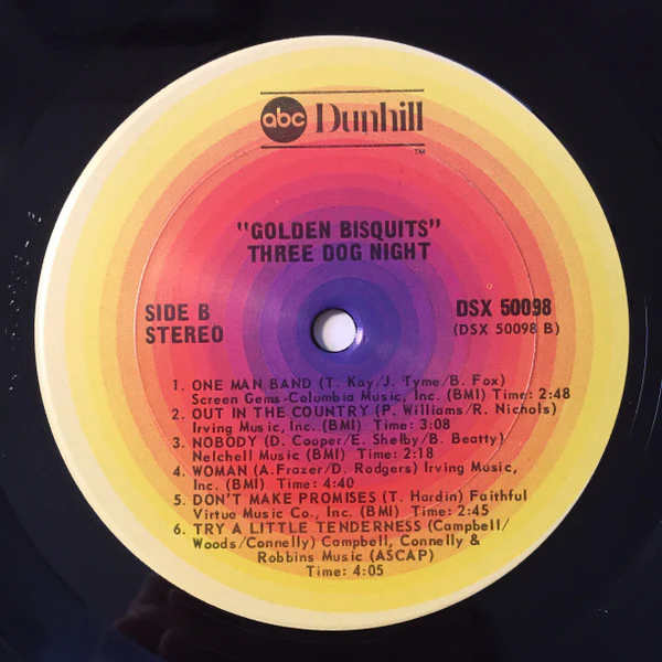 Three Dog Night - Golden Bisquits (LP, Comp, RE, Gat) (Near Mint (NM or M-)) - Image 3
