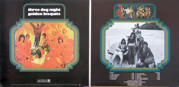 Three Dog Night - Golden Bisquits (LP, Comp, RP, Tru) (Near Mint (NM or M-)) - Image 2