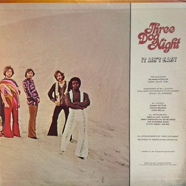 Three Dog Night - It Ain't Easy (LP, Album, RE, Ter) (Near Mint (NM or M-)) - Image 4