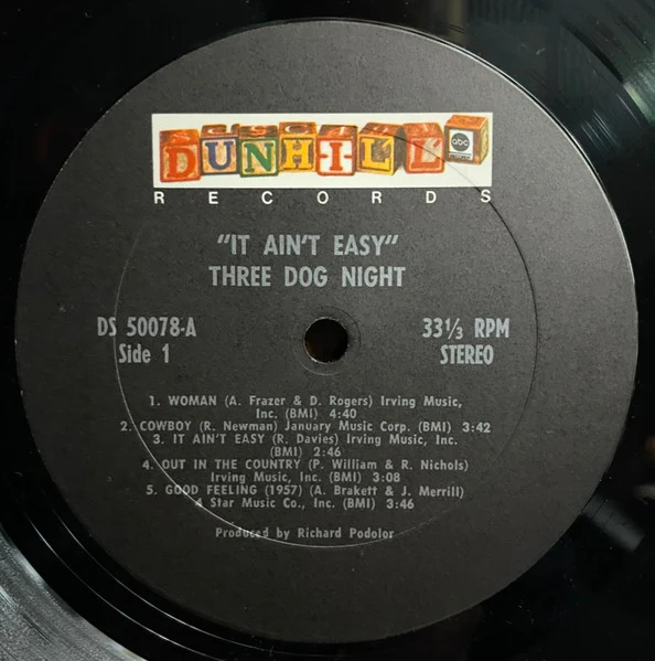 Three Dog Night - It Ain't Easy (LP, Album, RE, Ter) (Near Mint (NM or M-)) - Image 5
