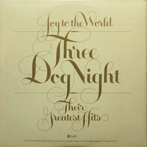 Three Dog Night - Joy To The World - Their Greatest Hits (LP, Comp, San) (Very Good (VG)) - Image 3