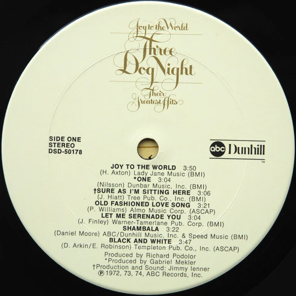 Three Dog Night - Joy To The World - Their Greatest Hits (LP, Comp, San) (Very Good (VG)) - Image 4