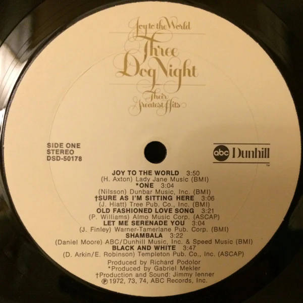 Three Dog Night - Joy To The World - Their Greatest Hits (LP, Comp, Son) (Very Good (VG)) - Image 3