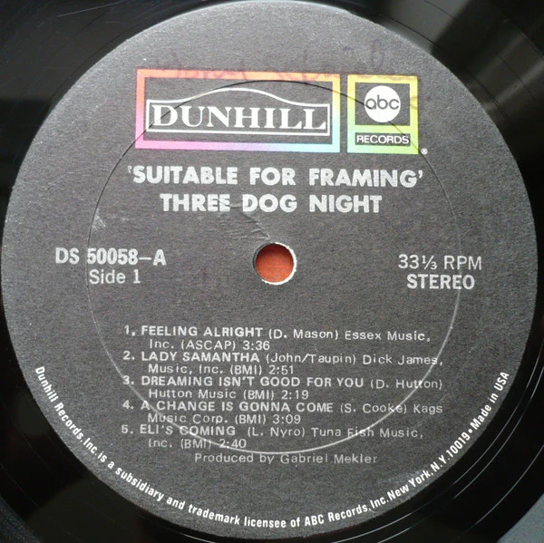 Three Dog Night - Suitable For Framing (LP, Album, Gat) (Very Good Plus (VG+)) - Image 4