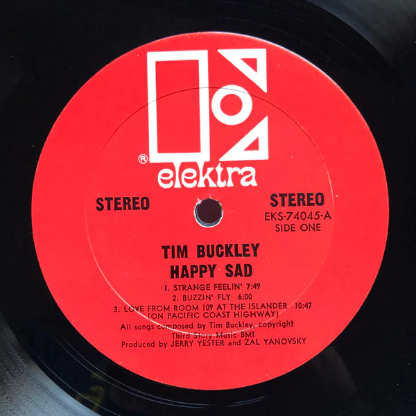 Tim Buckley - Happy Sad (LP, Album) (Very Good Plus (VG+)) - Image 3