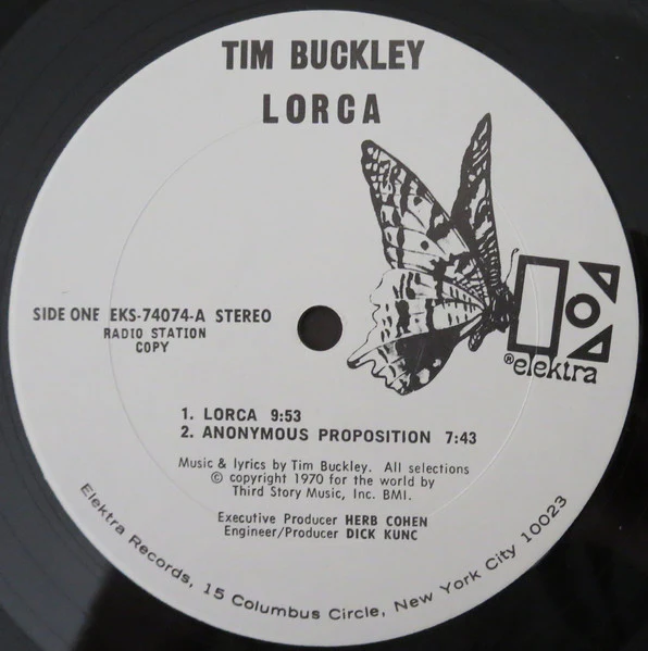 Tim Buckley - Lorca (LP, Album, Promo) (Very Good Plus (VG+)) - Image 3