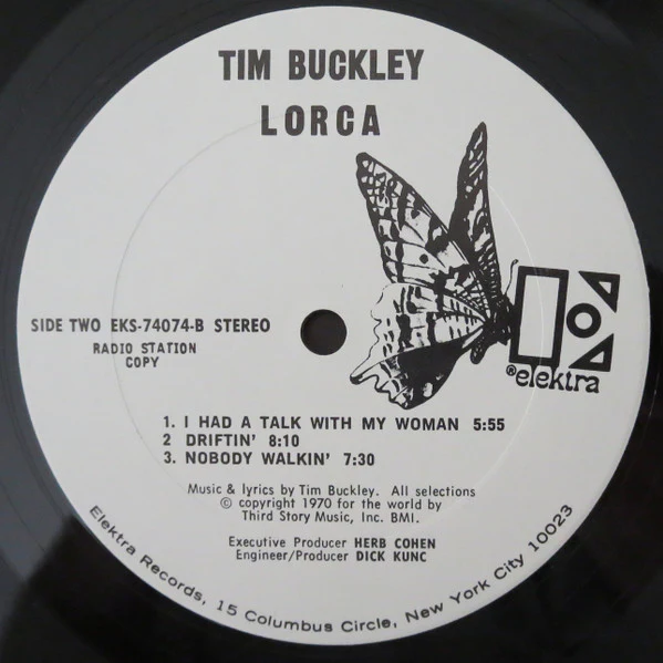 Tim Buckley - Lorca (LP, Album, Promo) (Very Good Plus (VG+)) - Image 4