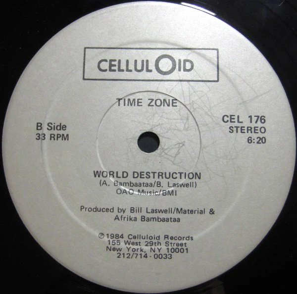 Time Zone - World Destruction (12", Hub) (Very Good Plus (VG+)) - Image 4