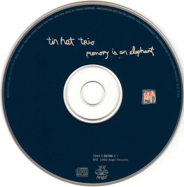 Tin Hat Trio - Memory Is An Elephant (CD, Album) (Near Mint (NM or M-)) - Image 3
