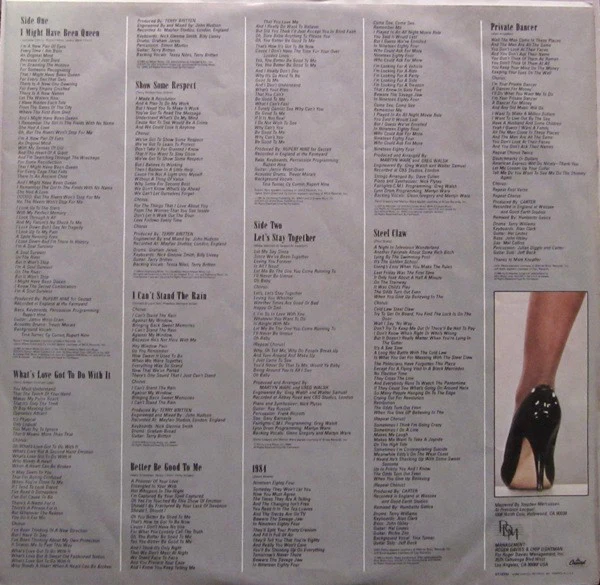 Tina Turner - Private Dancer (LP, Album, Club, RCA) (Very Good Plus (VG+)) - Image 5
