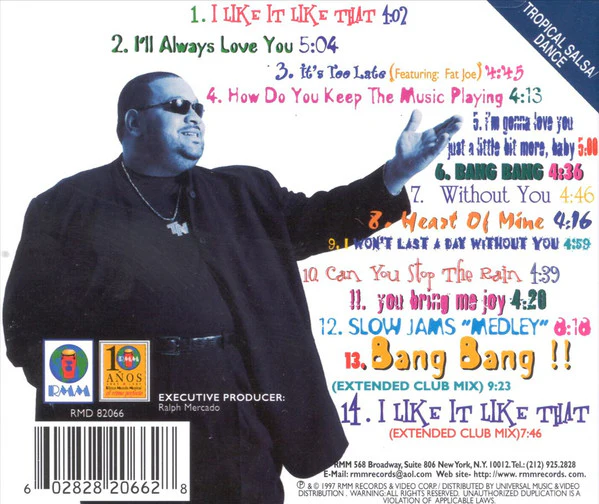 Tito Nieves - I Like It Like That (CD, Album) (Very Good Plus (VG+)) - Image 2