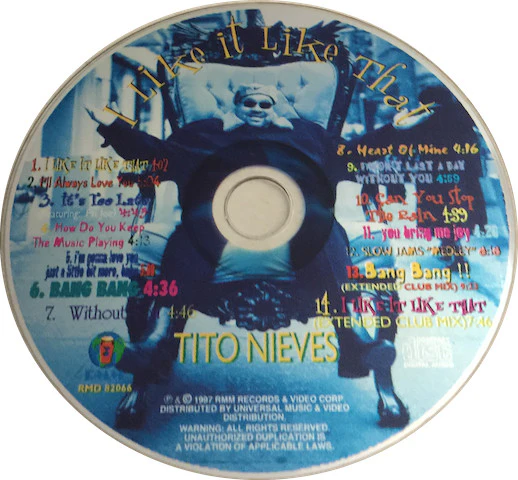 Tito Nieves - I Like It Like That (CD, Album) (Very Good Plus (VG+)) - Image 3