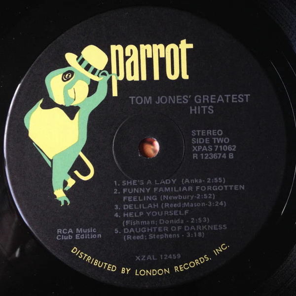 Tom Jones - Tom Jones' Greatest Hits (LP, Comp, Club, RCA) (Near Mint (NM or M-)) - Image 5