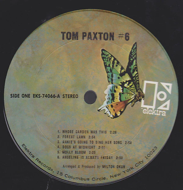 Tom Paxton - 6 (LP, Album, Pit) (Very Good Plus (VG+)) - Image 4