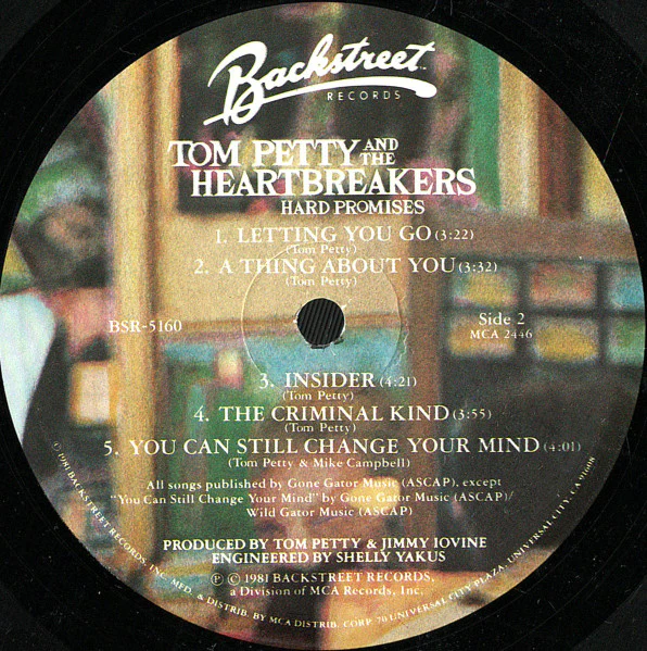 Tom Petty And The Heartbreakers - Hard Promises (LP, Album) (Very Good (VG)) - Image 4