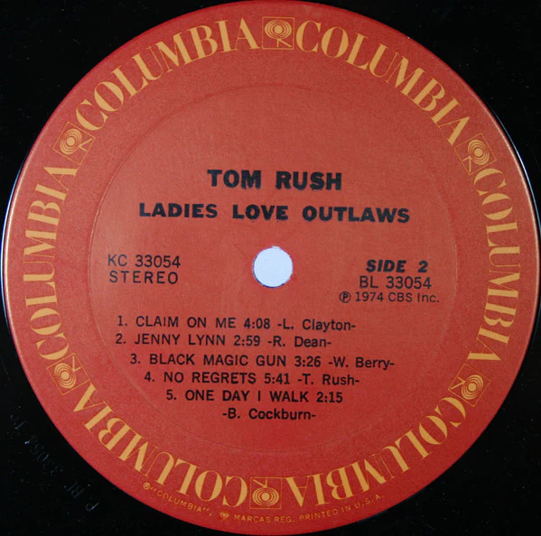 Tom Rush - Ladies Love Outlaws (LP, Album, Ter) (Very Good Plus (VG+)) - Image 4