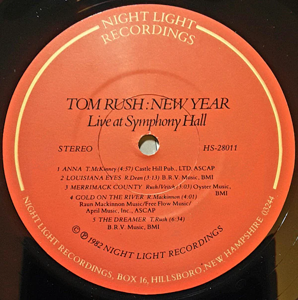 Tom Rush - New Year, Live at Symphony Hall (LP, Album) (Near Mint (NM or M-)) - Image 4