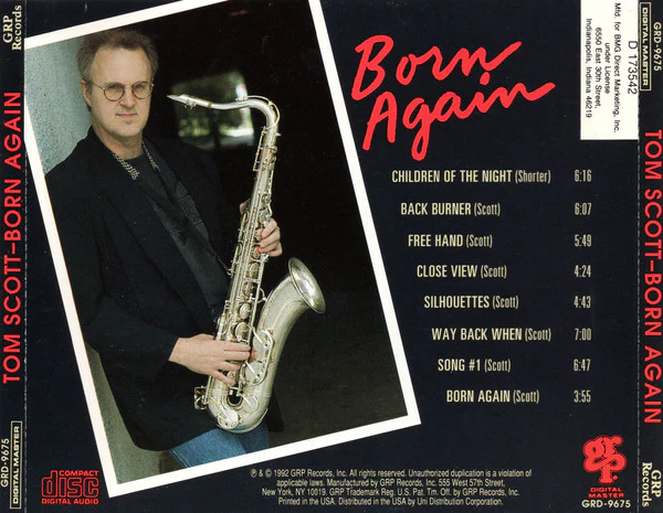Tom Scott - Born Again (CD, Album, Club) (Near Mint (NM or M-)) - Image 2