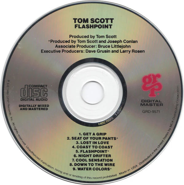 Tom Scott - Flashpoint (CD, Album) (Near Mint (NM or M-)) - Image 3