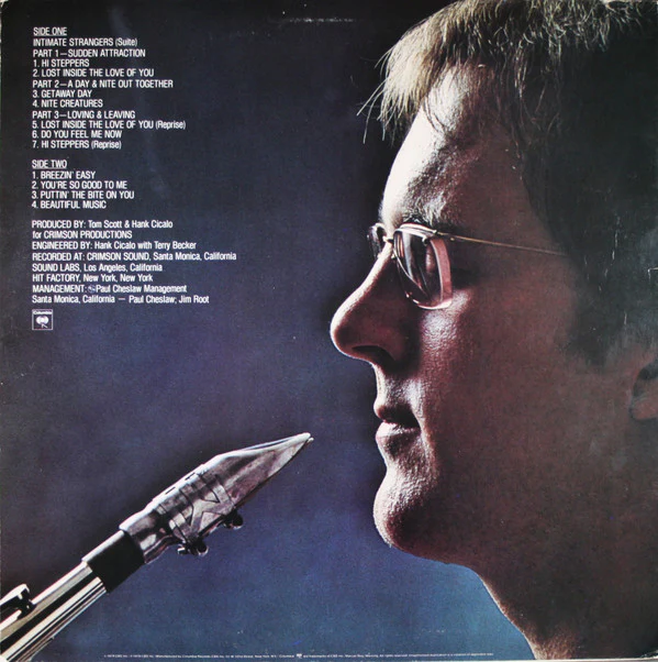 Tom Scott - Intimate Strangers (LP, Album, Ter) (Near Mint (NM or M-)) - Image 2
