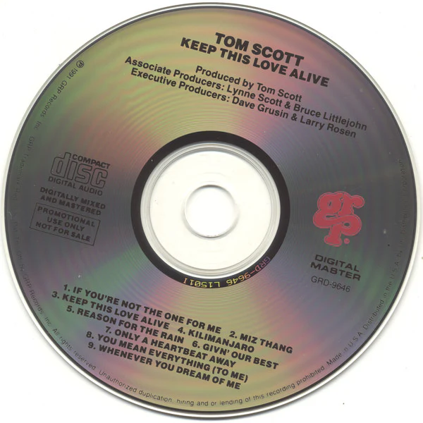 Tom Scott - Keep This Love Alive (CD, Album) (Near Mint (NM or M-)) - Image 3