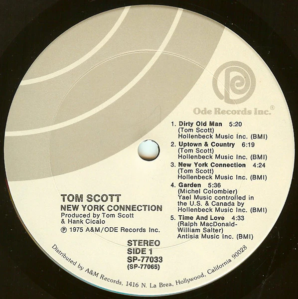 Tom Scott - New York Connection (LP, Album) (Very Good Plus (VG+)) - Image 3