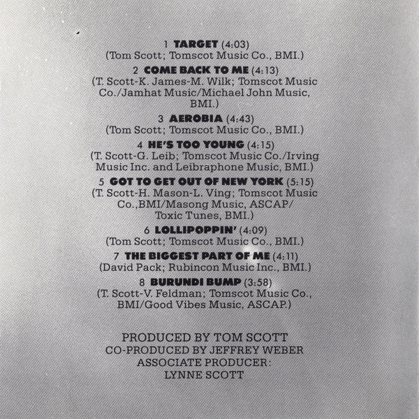 Tom Scott - Target (CD, Album, Tar) (Very Good (VG)) - Image 5