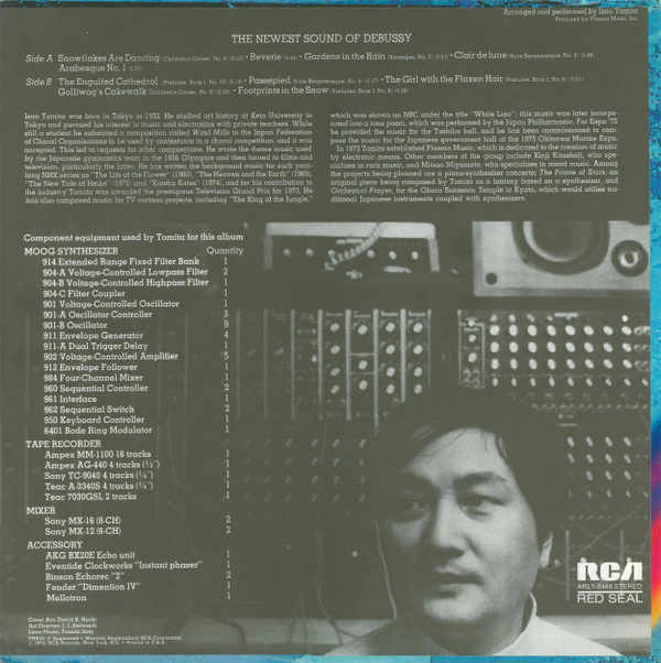 Tomita - Snowflakes Are Dancing (LP, Album, Ind) (Very Good Plus (VG+)) - Image 2