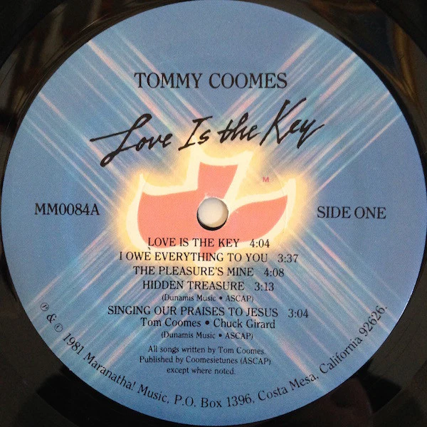 Tommy Coomes - Love Is The Key (LP, Album) (Very Good Plus (VG+)) - Image 3