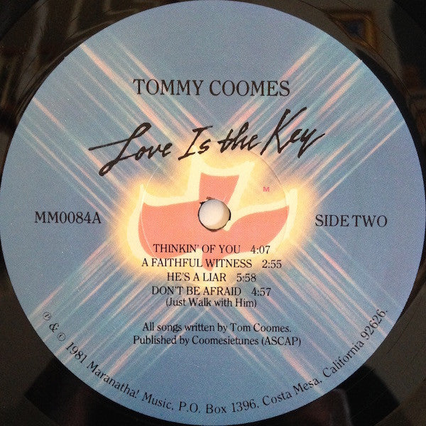 Tommy Coomes - Love Is The Key (LP, Album) (Very Good Plus (VG+)) - Image 4