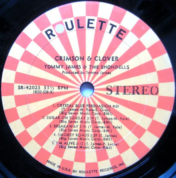 Tommy James & The Shondells - Crimson & Clover (LP, Album, Abb) (Good Plus (G+)) - Image 4