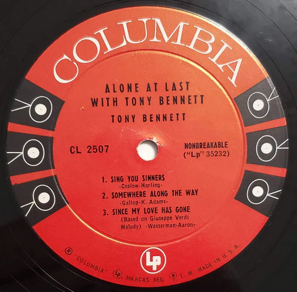 Tony Bennett - Alone At Last With Tony Bennett (10", Mono) (Near Mint (NM or M-)) - Image 4