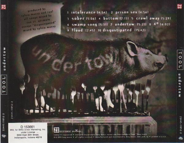 Tool - Undertow (CD, Album, Club, RP) (Near Mint (NM or M-)) - Image 2