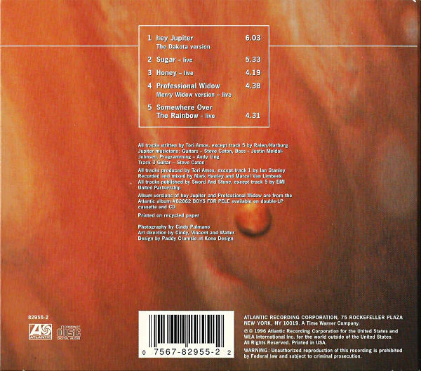 Tori Amos - Hey Jupiter (CD, EP, Dig) (Near Mint (NM or M-)) - Image 3