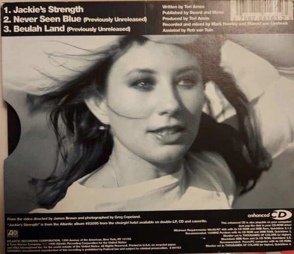 Tori Amos - Jackie's Strength (CD, Single, Enh, Sli) (Near Mint (NM or M-)) - Image 2