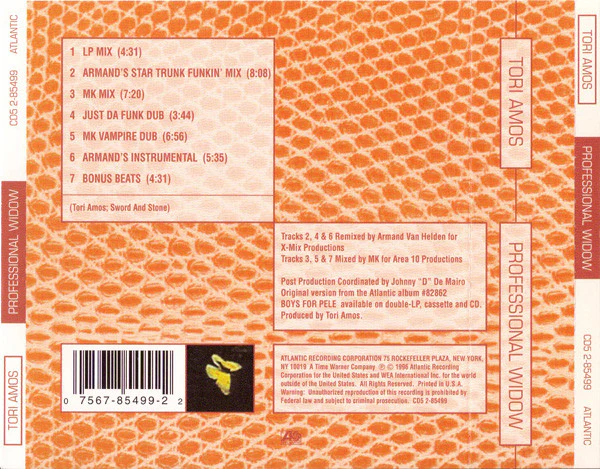 Tori Amos - Professional Widow (CD, Maxi) (Very Good Plus (VG+)) - Image 2
