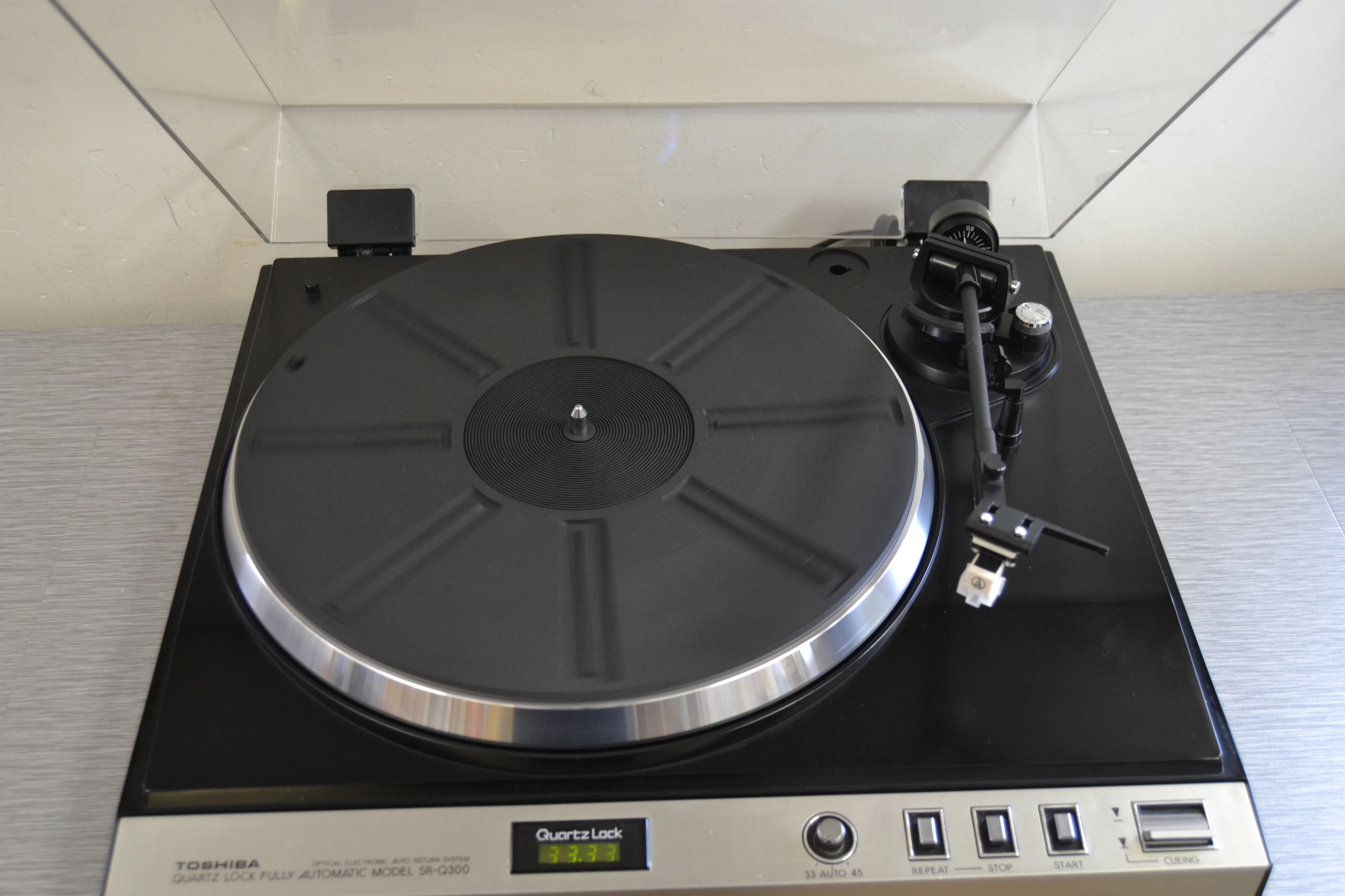 Toshiba SRQ300 Quartz Locked Turntable * NEW Audio Technica Cartridge - Image 9