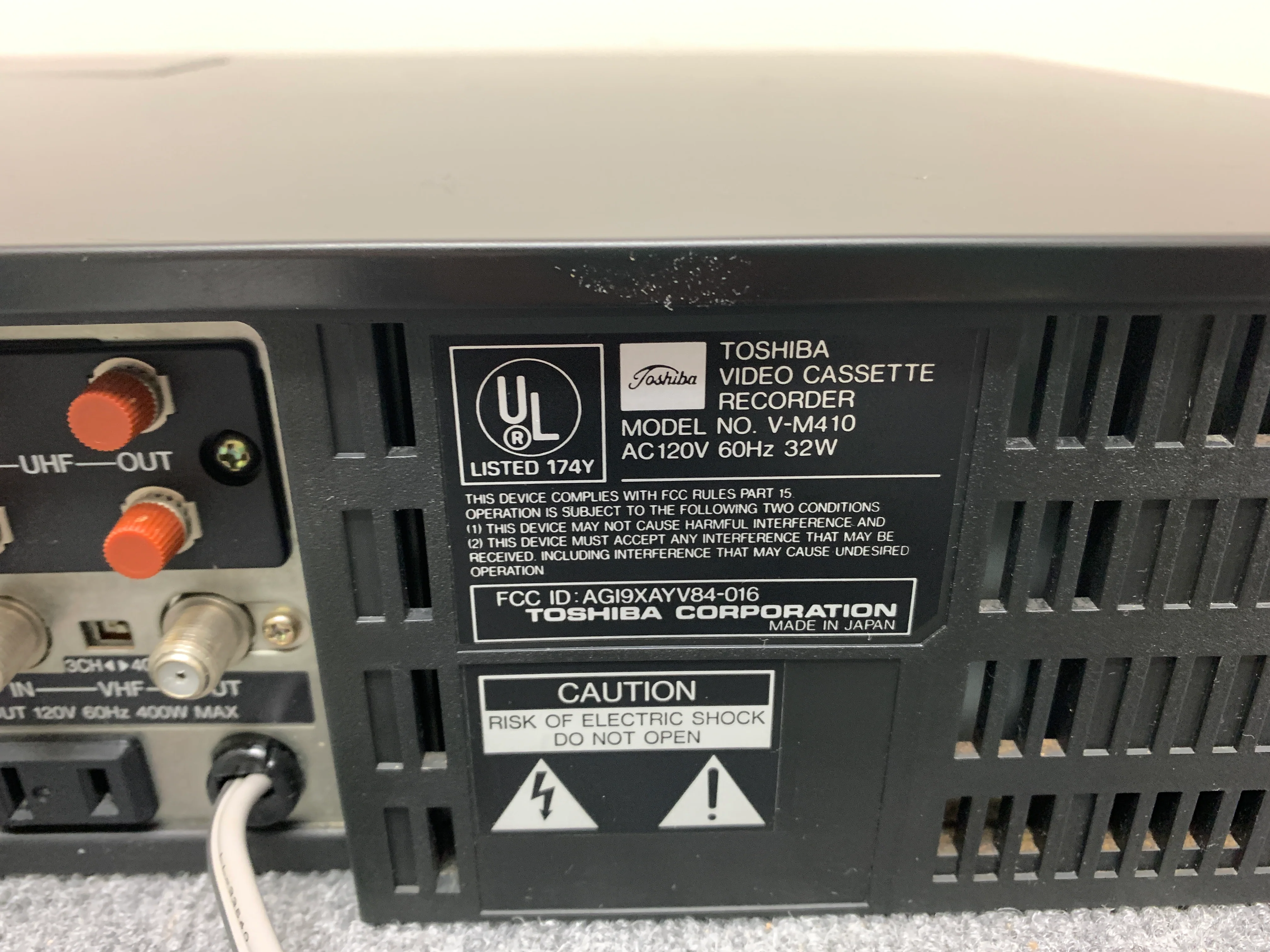 Toshiba V-M410 Betamax Video Cassette Recorder - Image 14