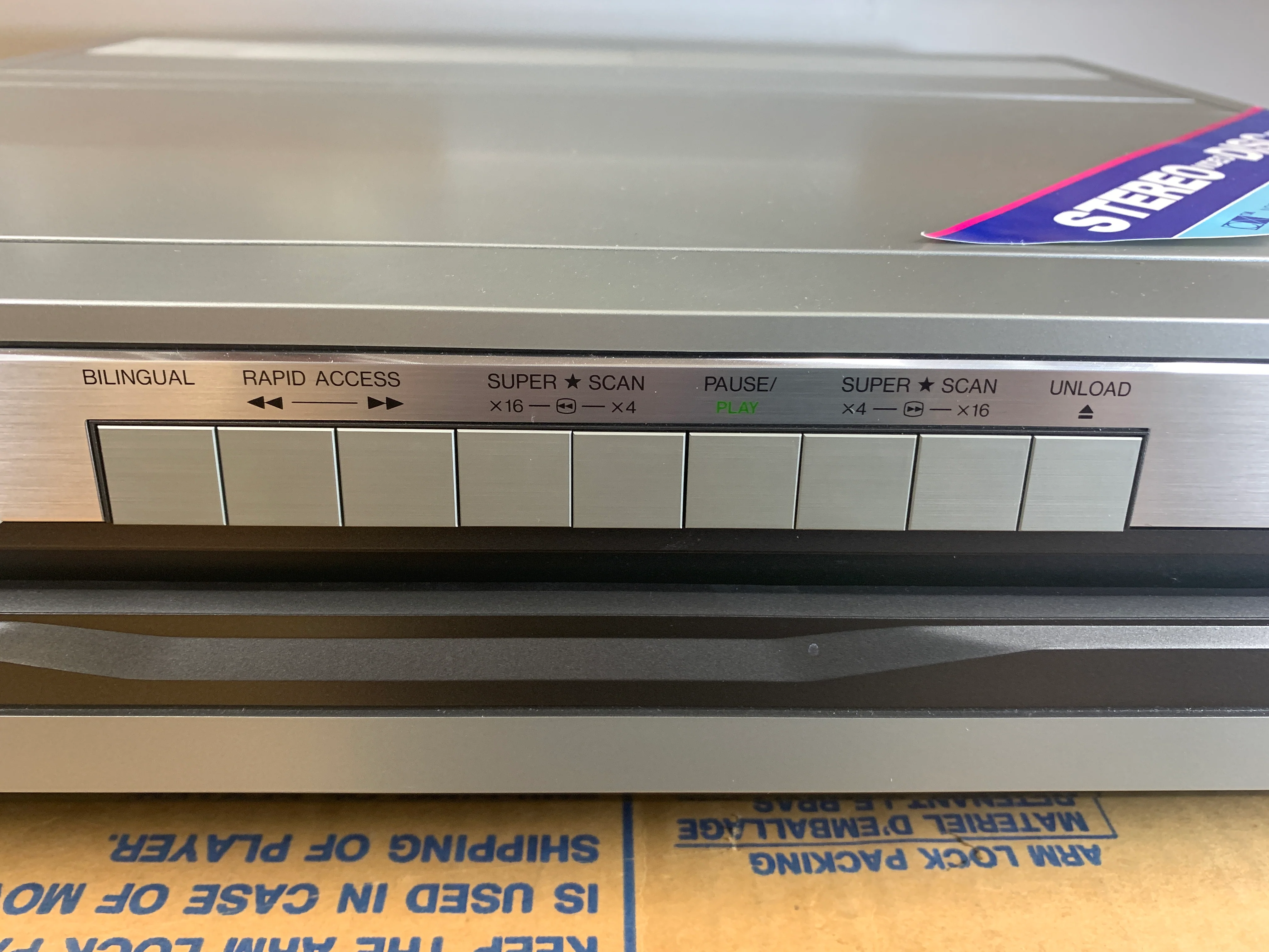 Toshiba VP-550 * CED RCA Video Disc Player * New Open Box * Serviced with New Belts * Box * Remote * Manual - Image 11