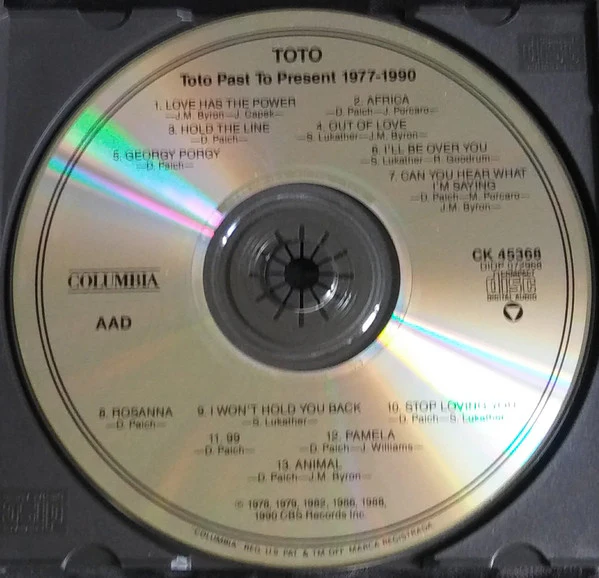 Toto - Past To Present 1977-1990 (CD, Comp, RE, SDM) (Near Mint (NM or M-)) - Image 3